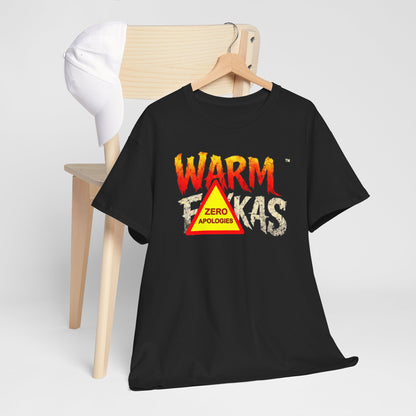 Zero Apologies Warning Triangle T-Shirt – Funny Graphic Tee
